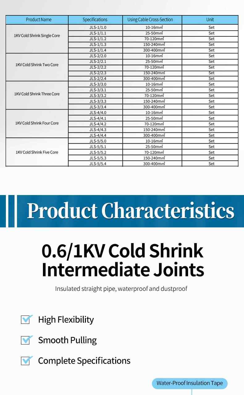 Low Voltage Cold Shrink Cable Joint 2