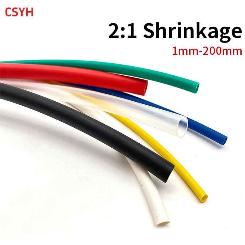 2x color insulated heat shrink tubing