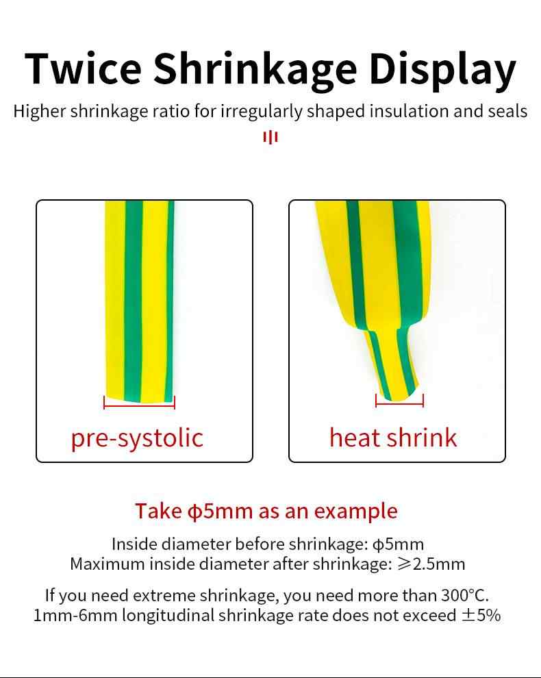 Yellow-Green Heat Shrink Tubing 6