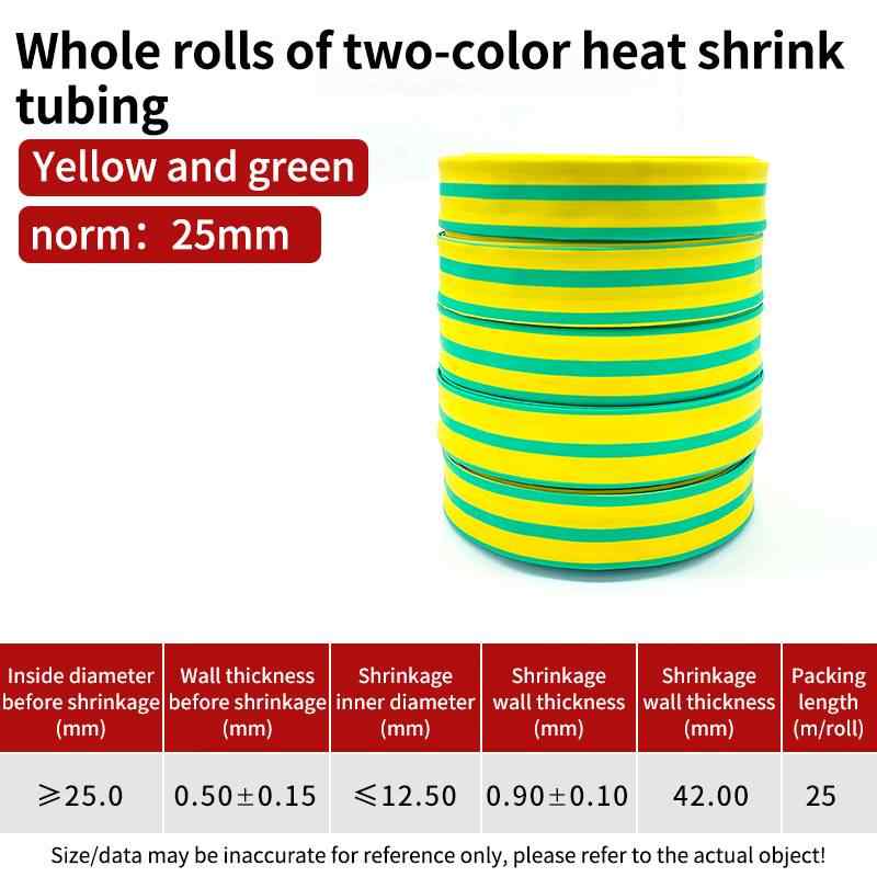 Dual Color, 25mm / Yellow-Green