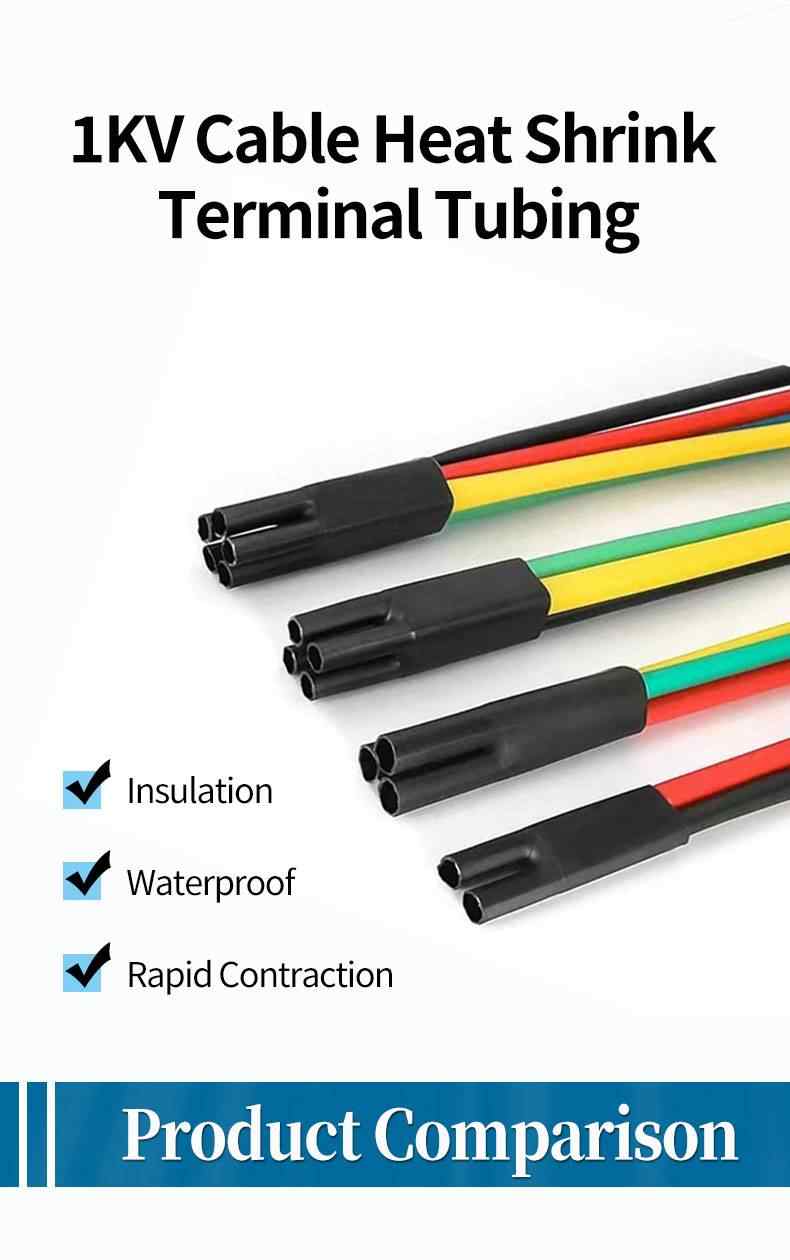 1kV Low Voltage Heat Shrink Cable Termination Kit 9