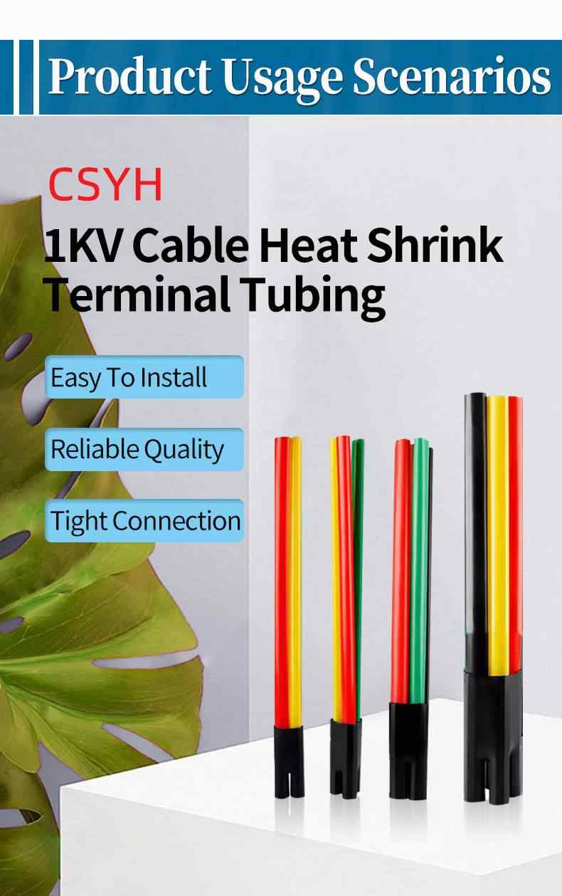 1kV Low Voltage Heat Shrink Cable Termination Kit 11