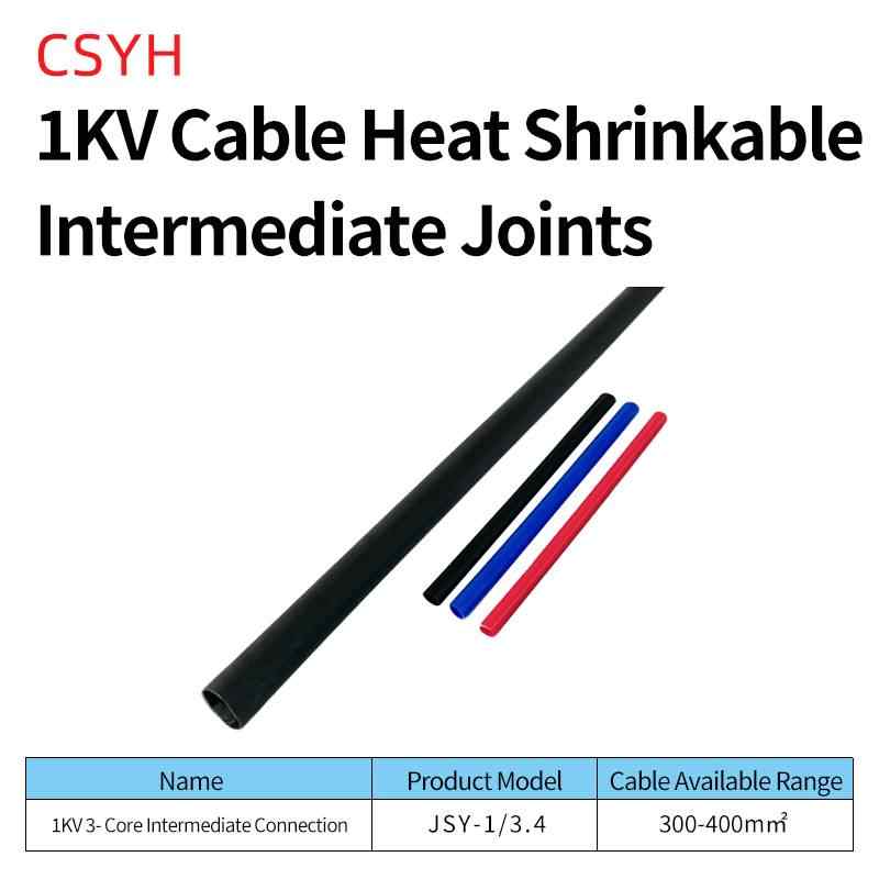 3-Core Straight Joint 3.4 (300–400mm²) / Red / Yellow / Blue / Green / Black