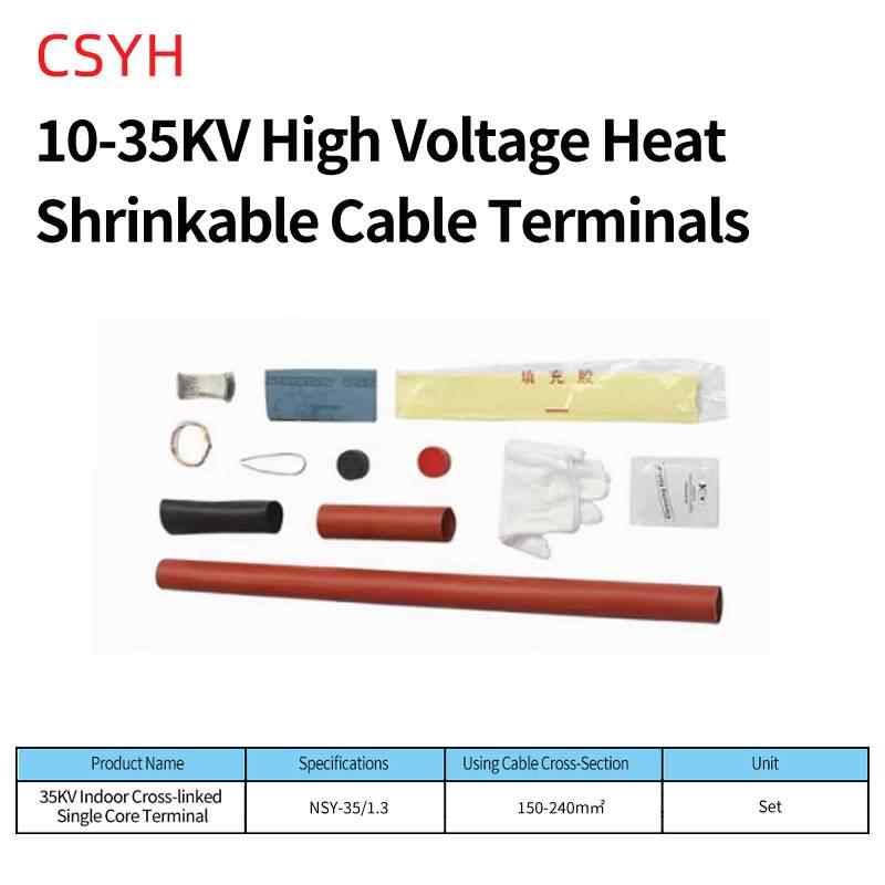 35kV Indoor Heat Shrinkable Terminal (150-240mm²) / Red / Black