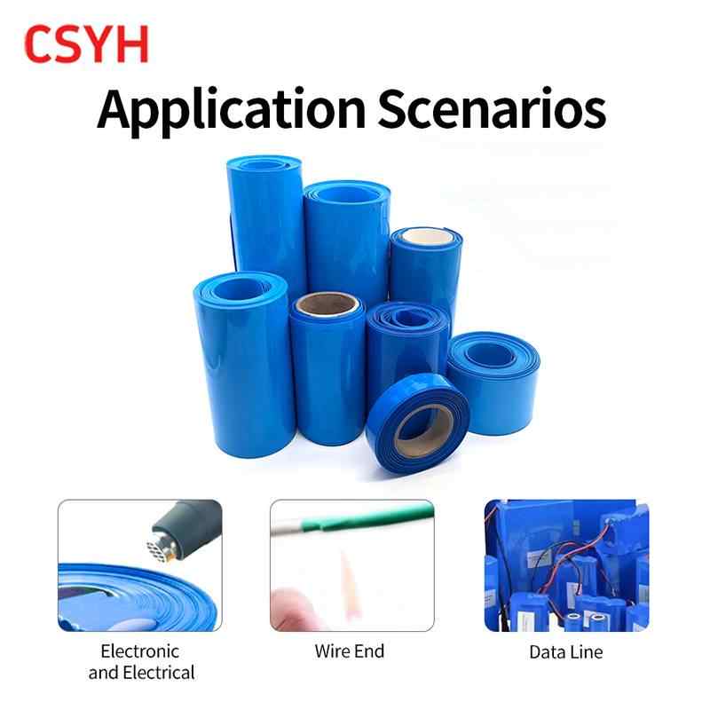 Blue & Black PVC Heat Shrink Tube