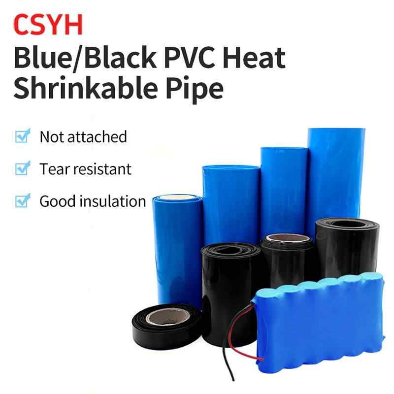 Blue & Black PVC Heat Shrink Tube