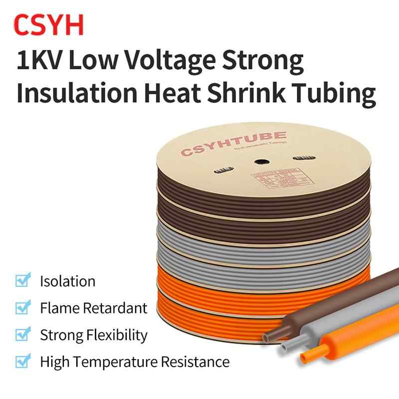 1KV Low Voltage Grey, Brown, Orange Heat Shrink Tube