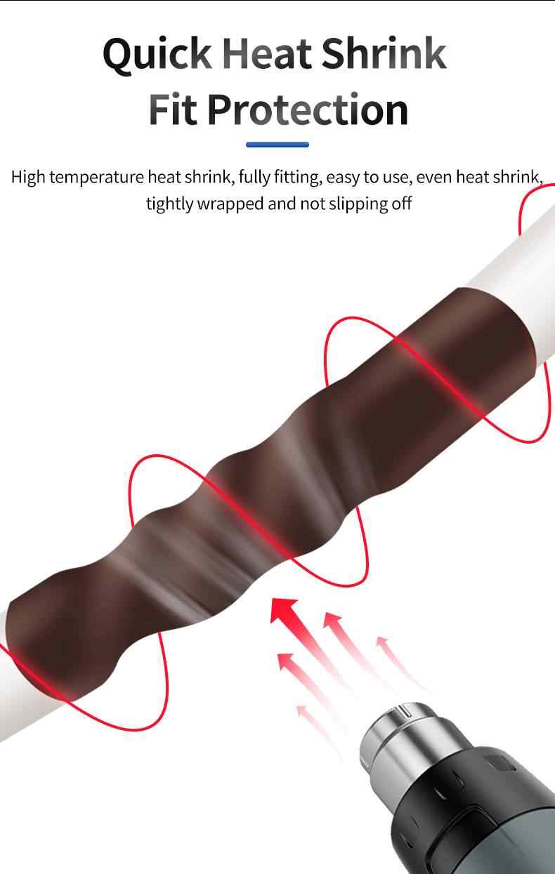 1KV Low Voltage Grey, Brown, Orange Heat Shrink Tube 3