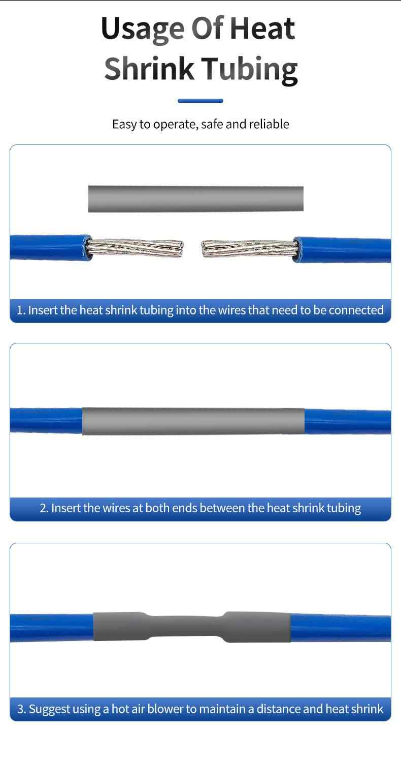 1KV Low Voltage Grey, Brown, Orange Heat Shrink Tube 9