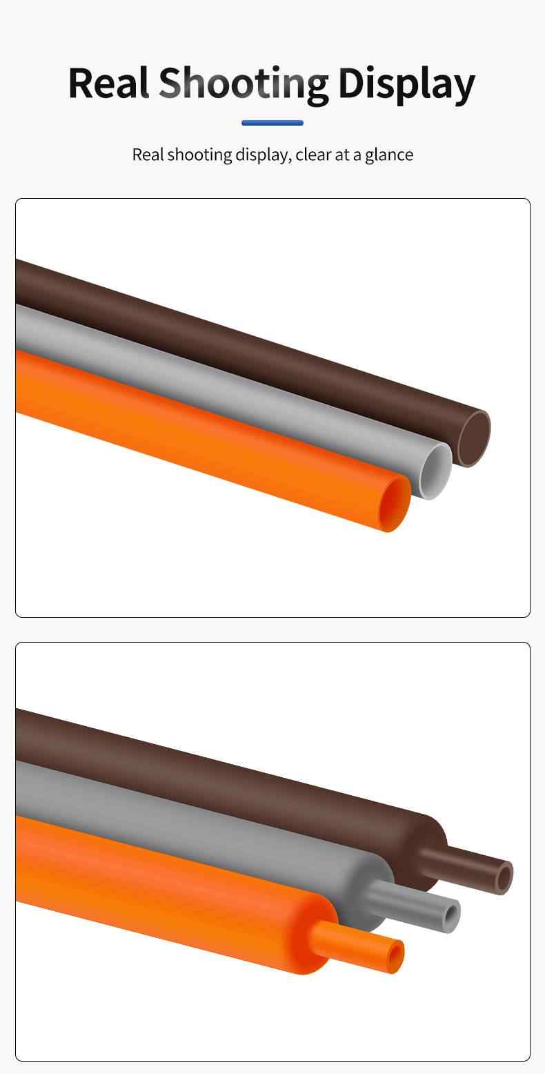 1KV Low Voltage Grey, Brown, Orange Heat Shrink Tube 13