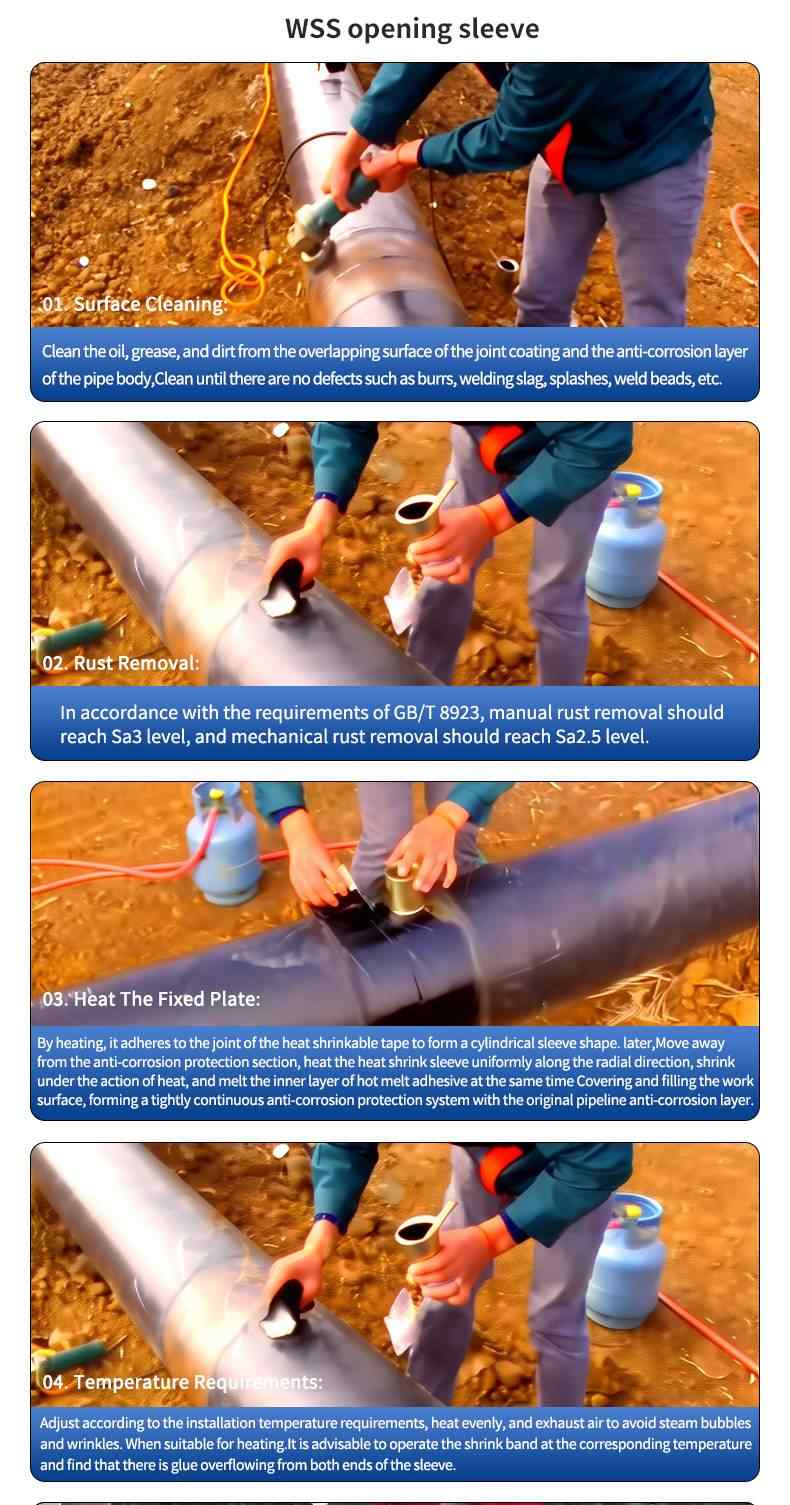 WSS Open Type Heat Shrinkable Sleeve 8