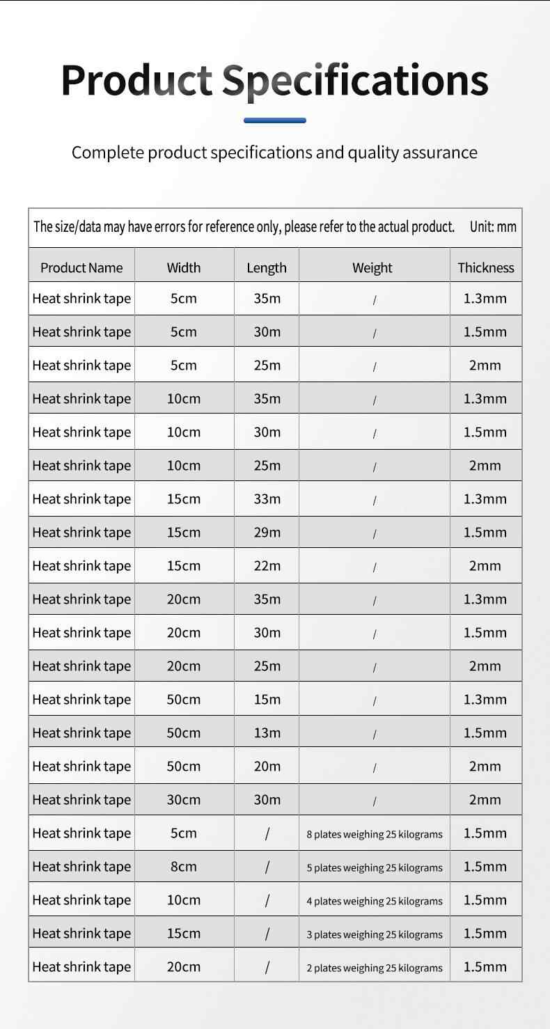 Heat Shrinkable Tape 9