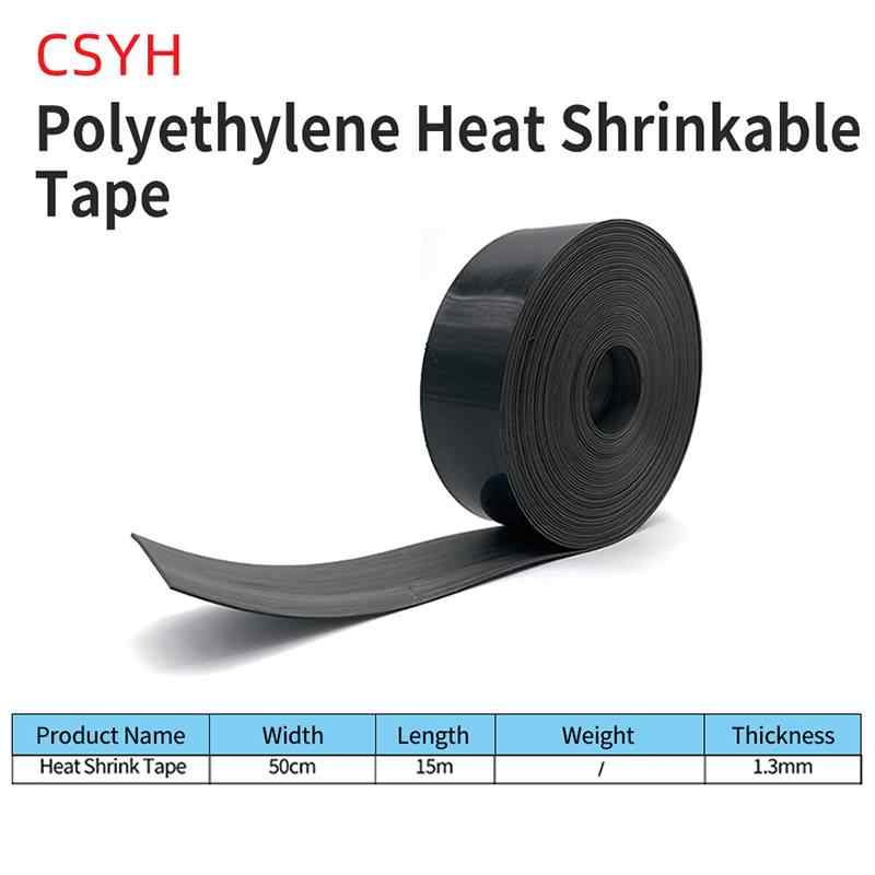 Heat shrinkable tape, width 50cm, length 15m, thickness 1.3mm / black