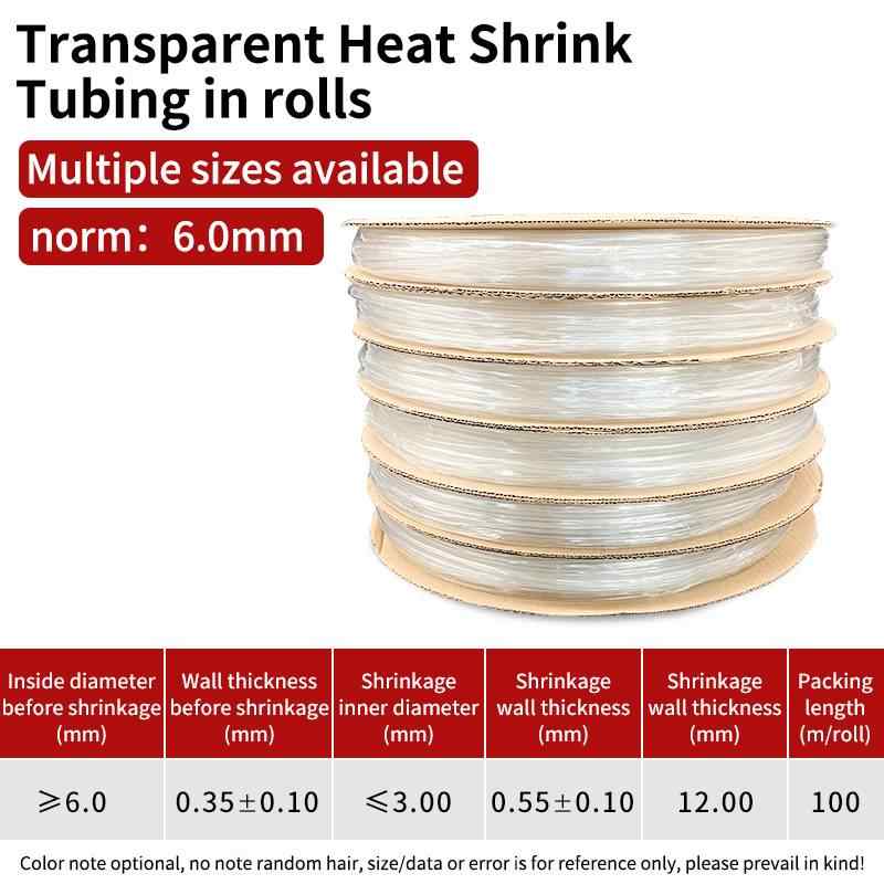 φ6mm Diameter, 100m Per Roll / Transparent