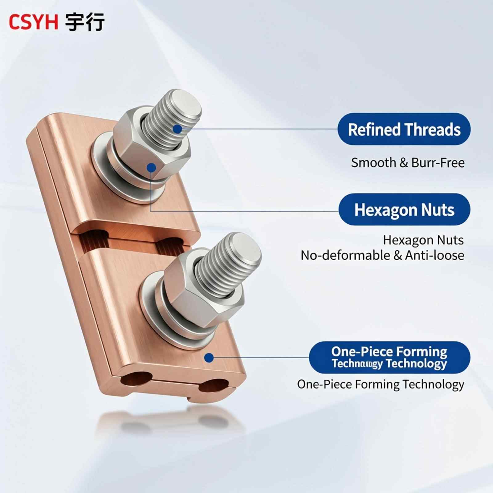 JBT series copper parallel groove clamp