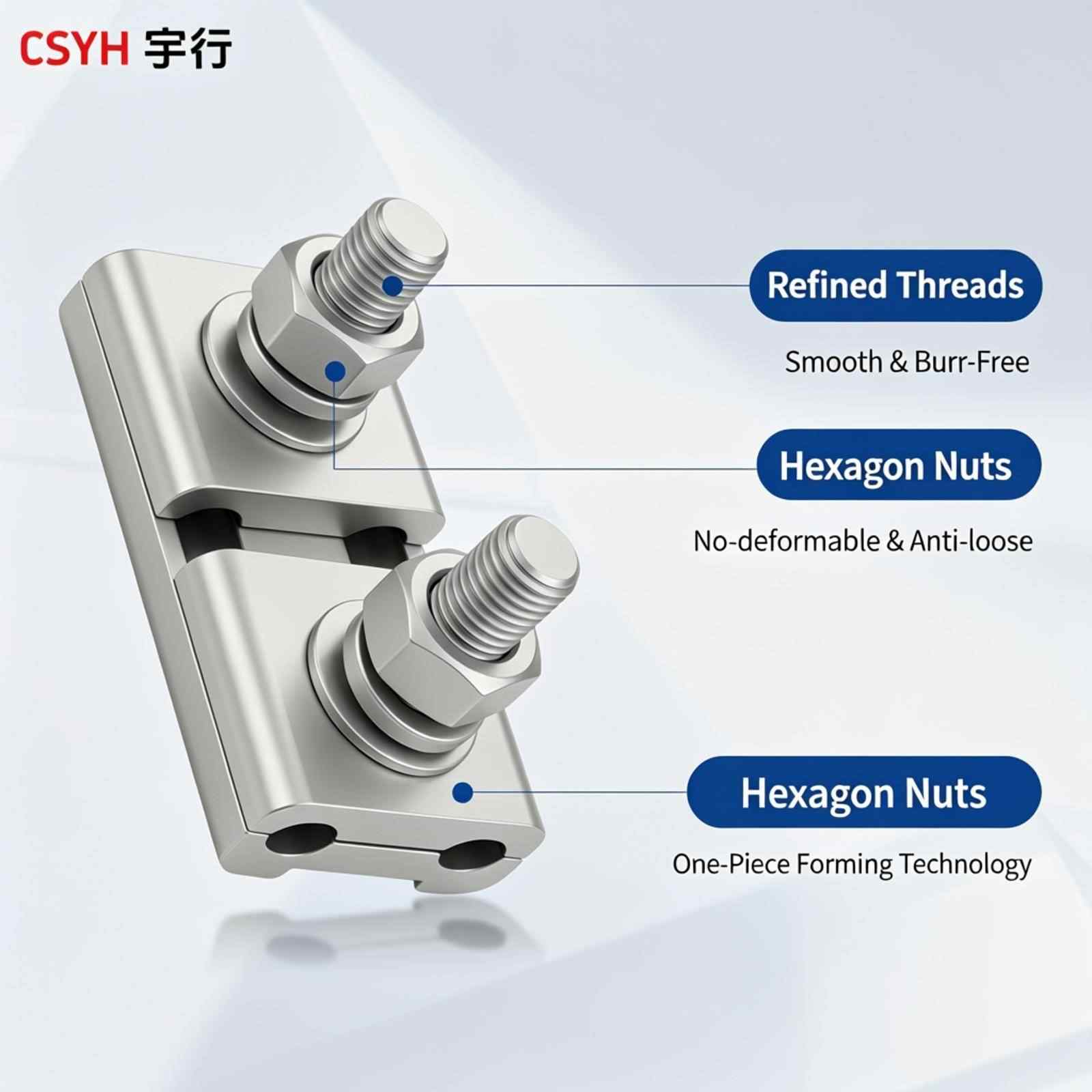 JB series · Aluminum parallel groove wire clamp