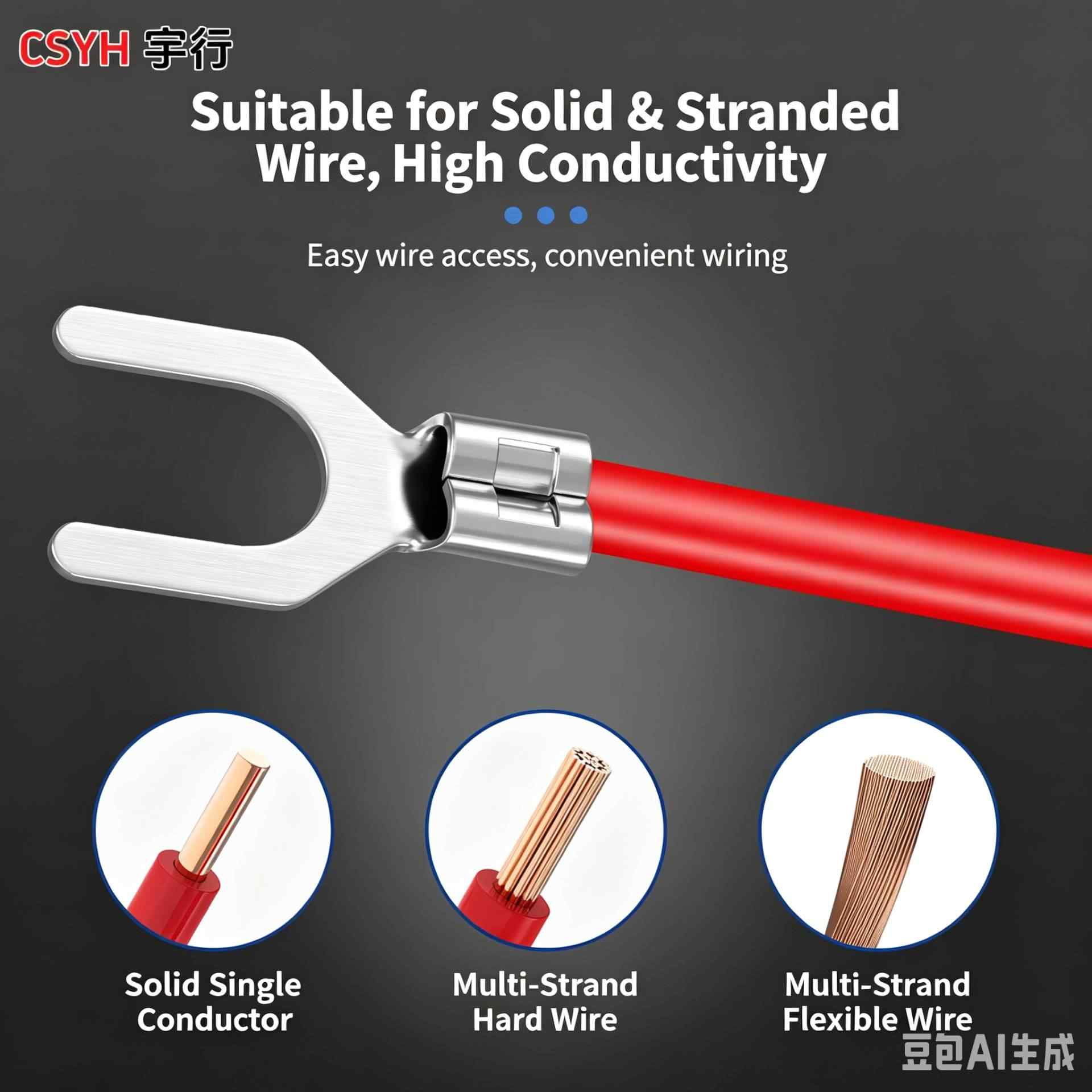 UT Series · Fork shaped Cold pressed Terminal