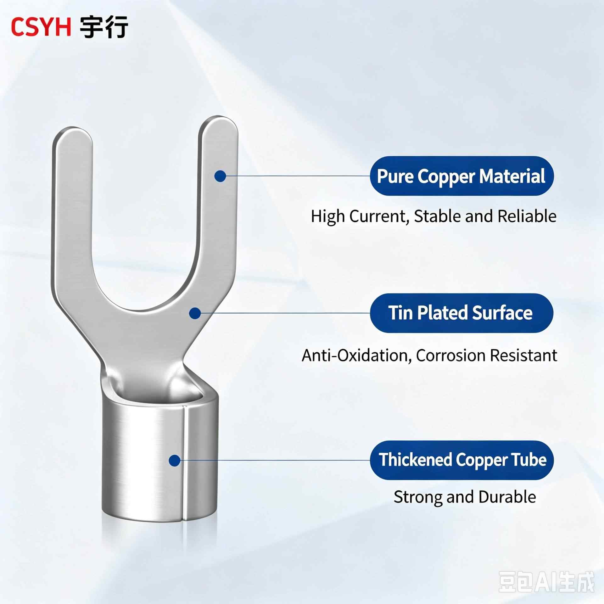 SNB Series · Fork shaped Bare Terminal