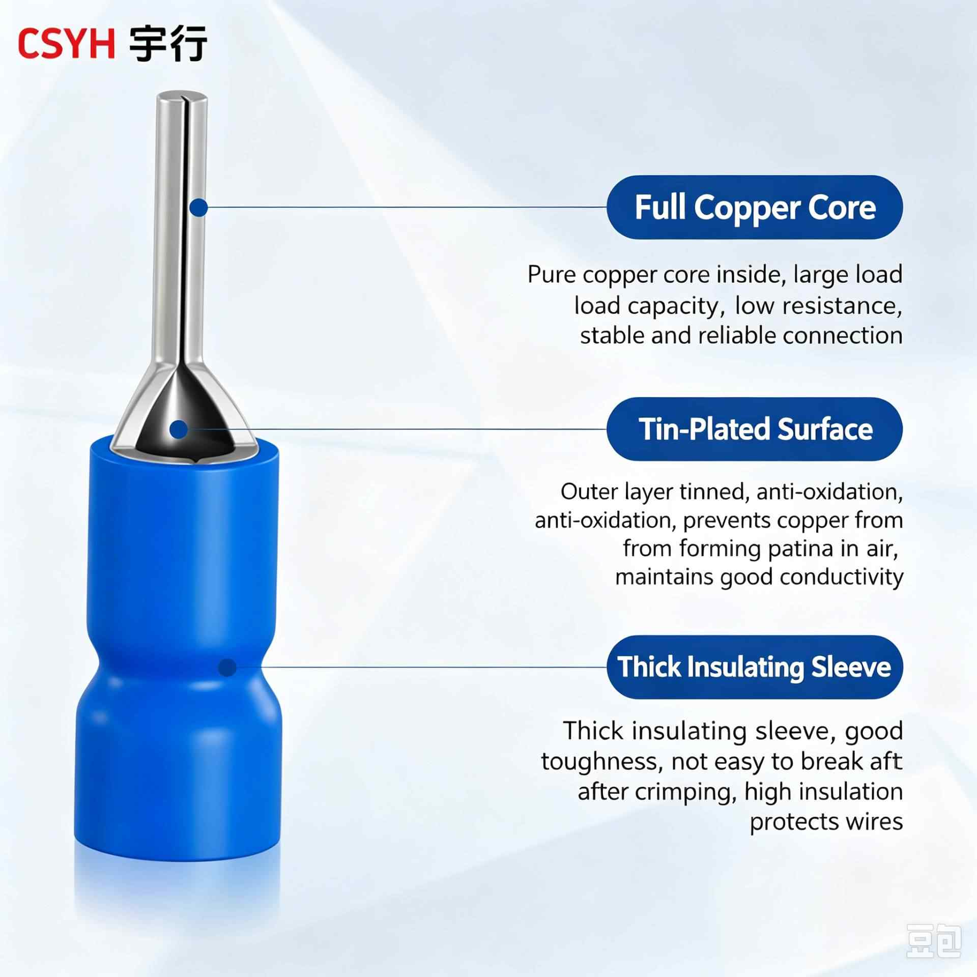 PTV series · Pin type insulated terminal