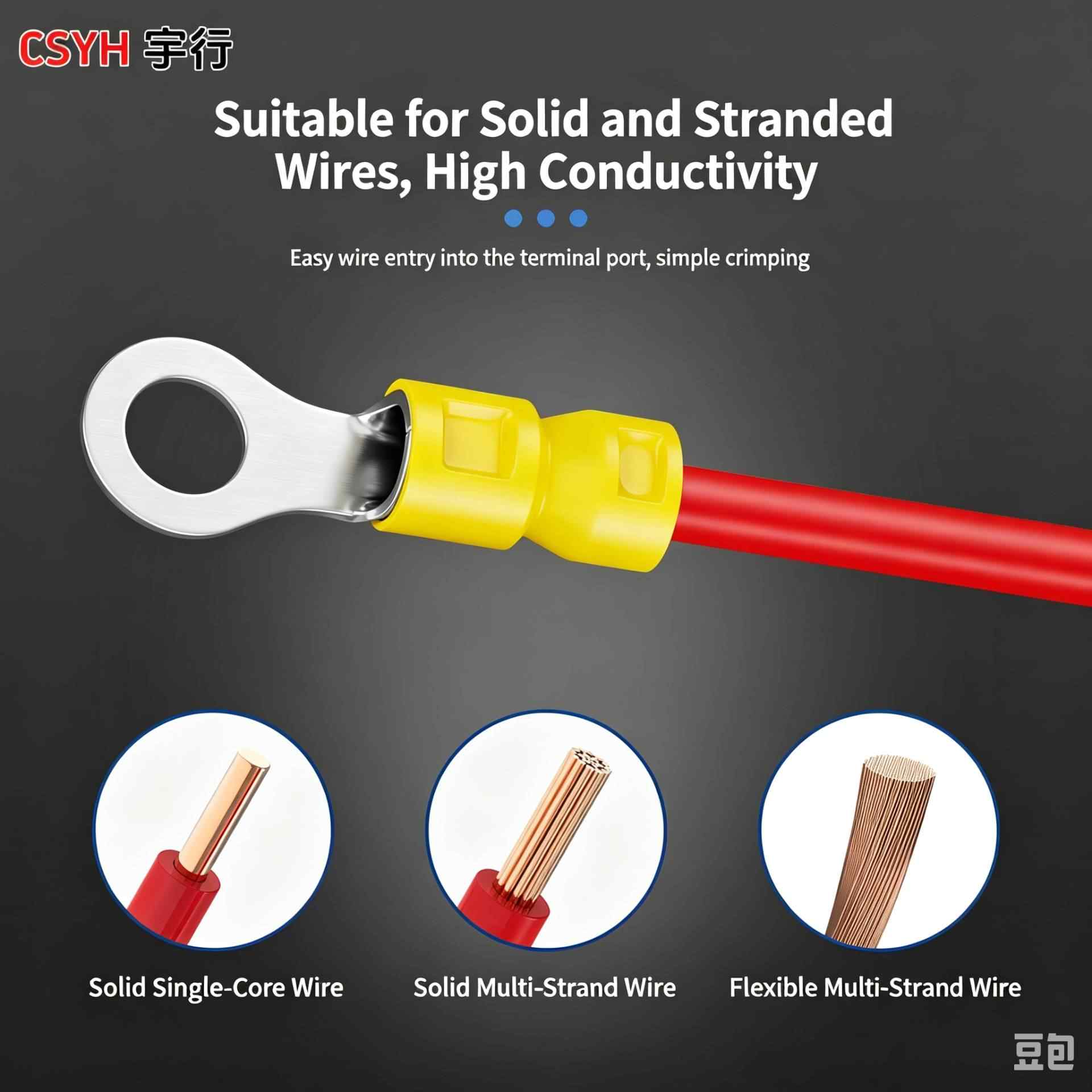 RV Series · Circular Insulated Terminal