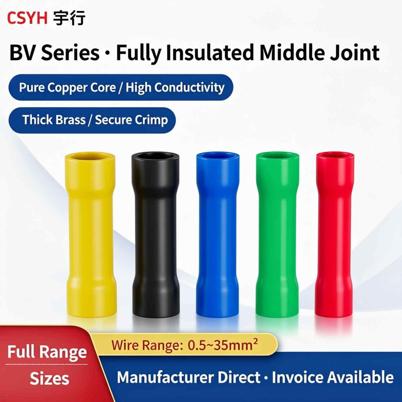 BV series cold pressed terminals