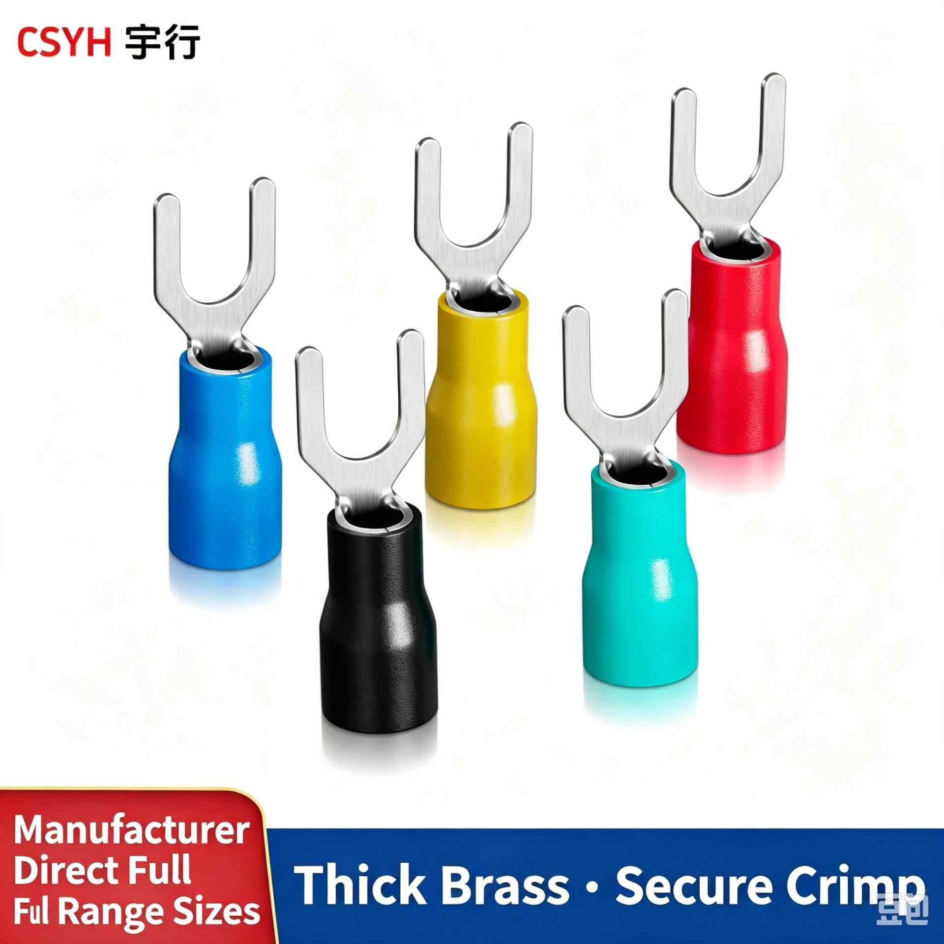 Fork shaped SV terminal block