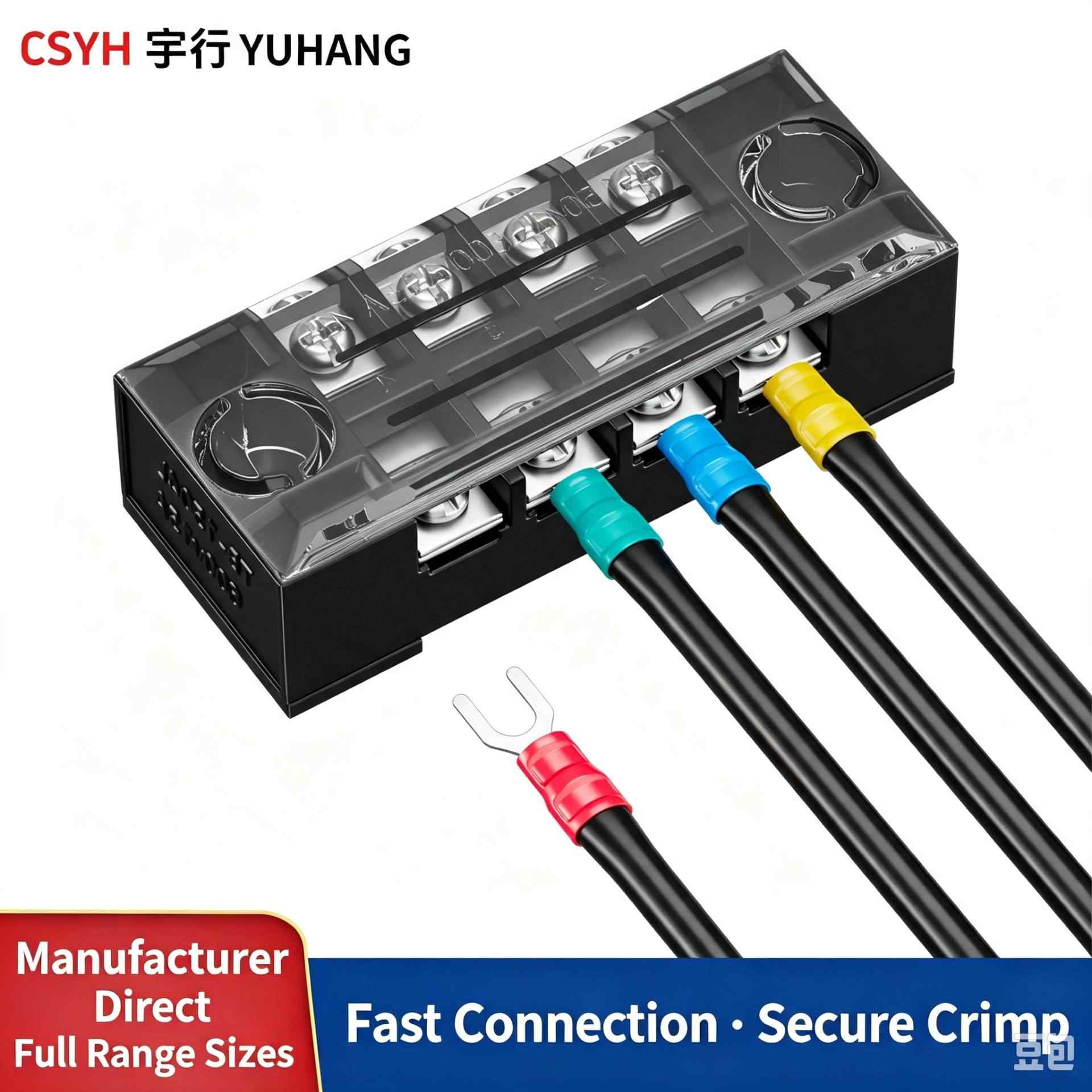 Fork shaped SV terminal block